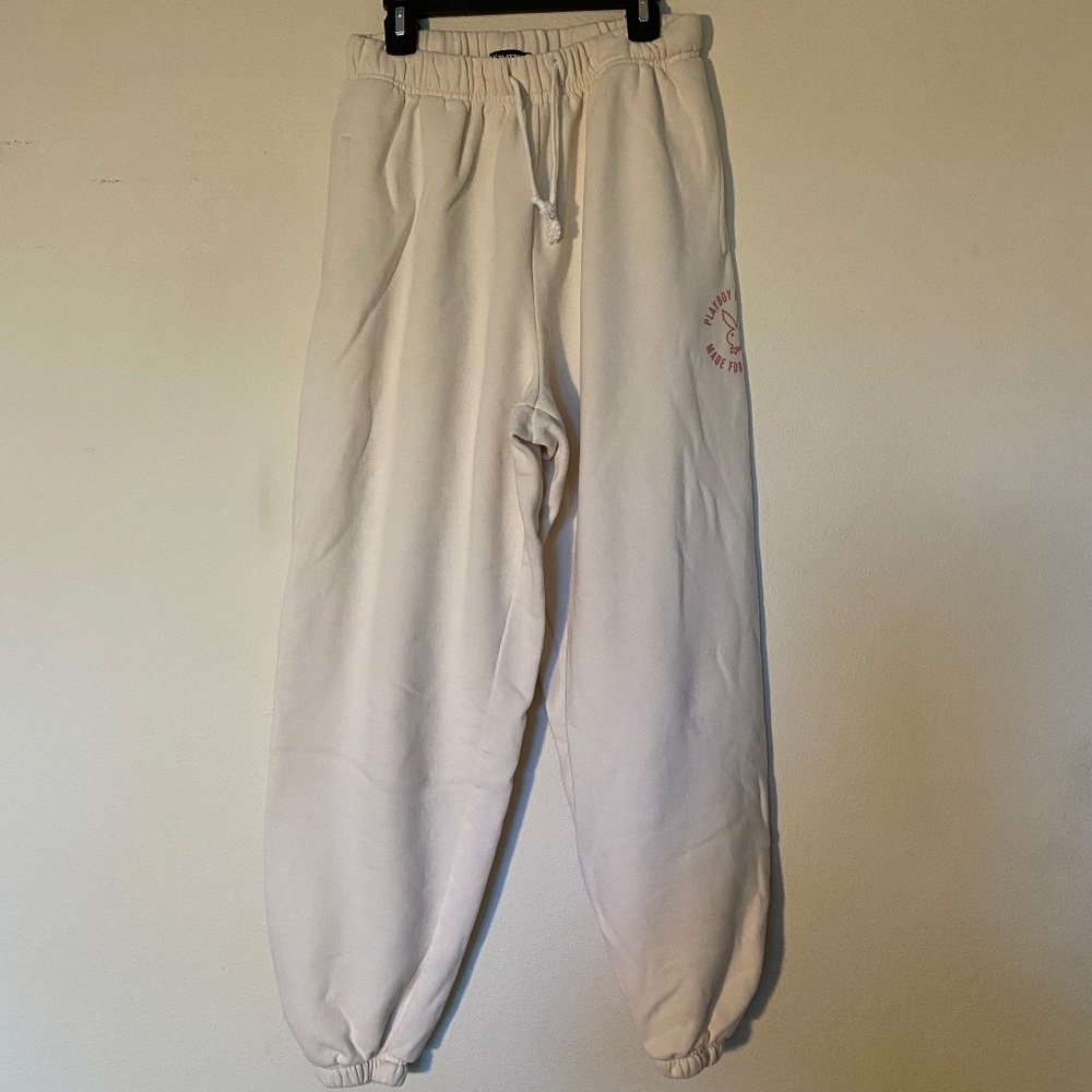 Playboy by Pacsun Beige Sweatpants
